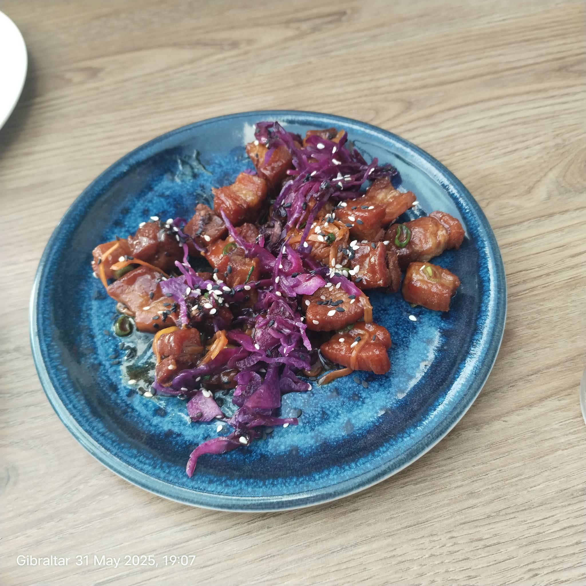 Fresh salmon dish beautifully presented